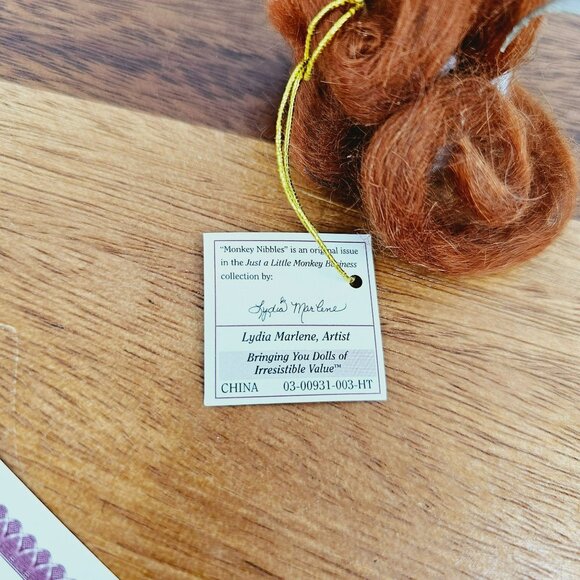 Just a Little Monkey Business Ashton Drake Gallery Lydia Marlene Nibbles Figure - Picture 5 of 12